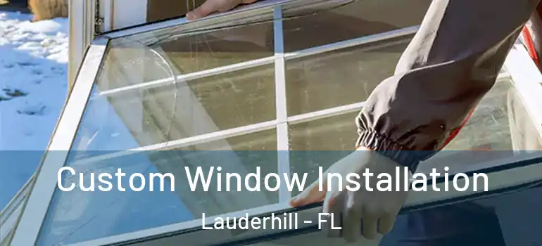  Custom Window Installation Lauderhill - FL