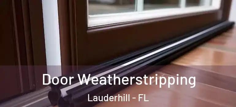  Door Weatherstripping Lauderhill - FL