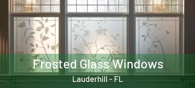  Frosted Glass Windows Lauderhill - FL