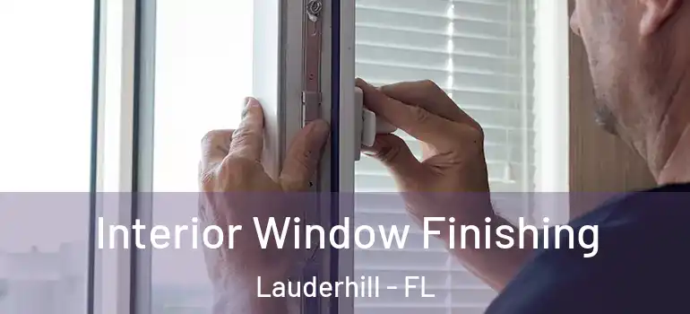  Interior Window Finishing Lauderhill - FL