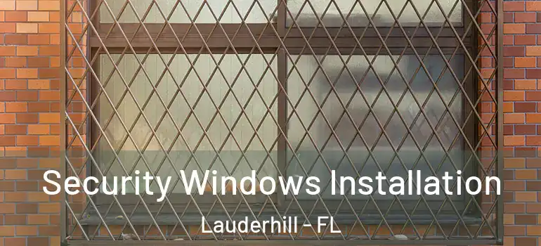  Security Windows Installation Lauderhill - FL