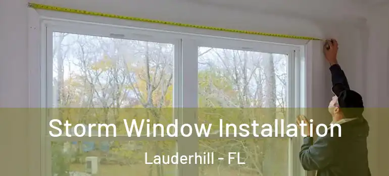  Storm Window Installation Lauderhill - FL