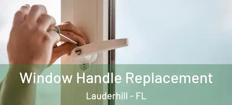 Window Handle Replacement Lauderhill - FL