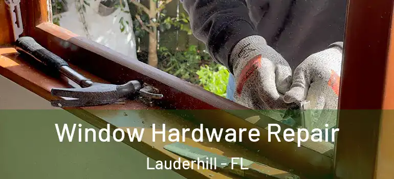  Window Hardware Repair Lauderhill - FL