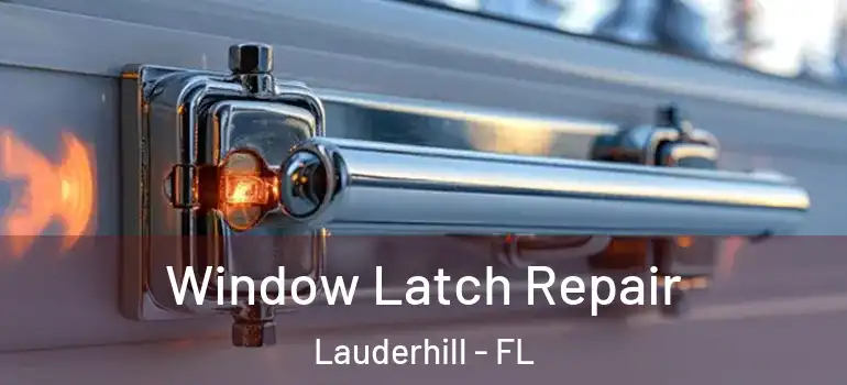  Window Latch Repair Lauderhill - FL