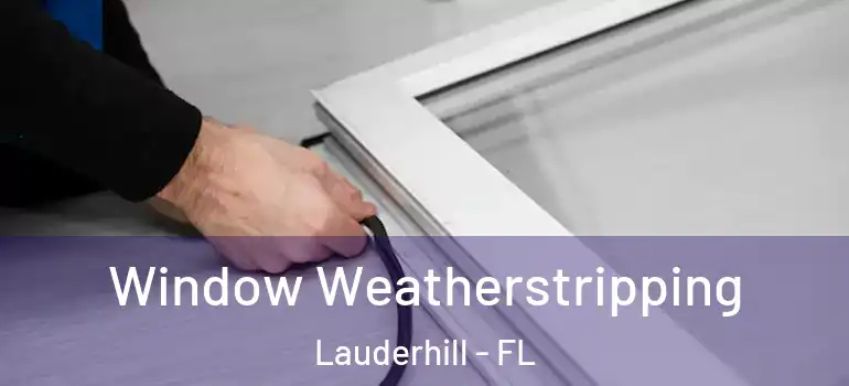  Window Weatherstripping Lauderhill - FL